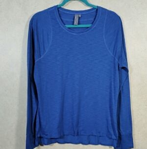 Sweaty Betty royal blue long sleeve tee XL